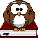 owl sitting on a book_studying tutorials and guidelines for branches